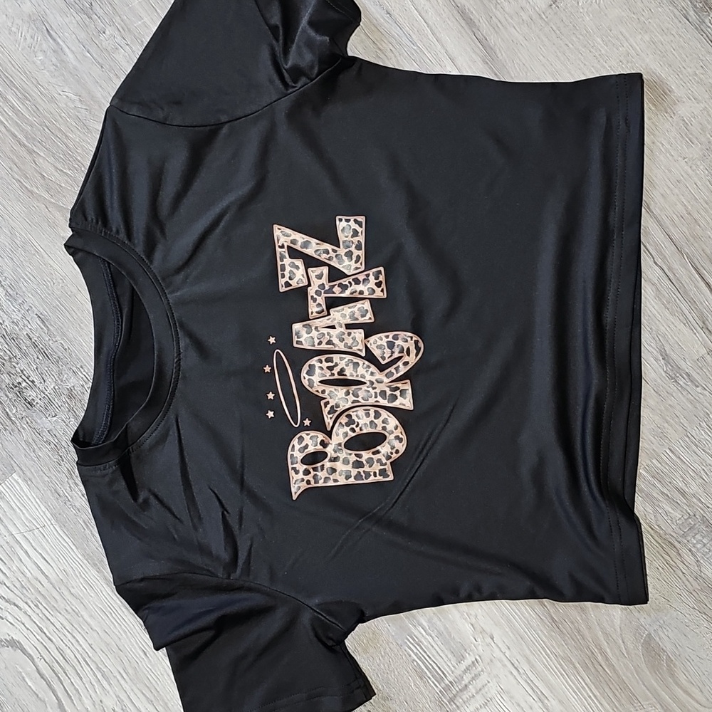 NWOT Black Bratz Graphic Crop Tee
